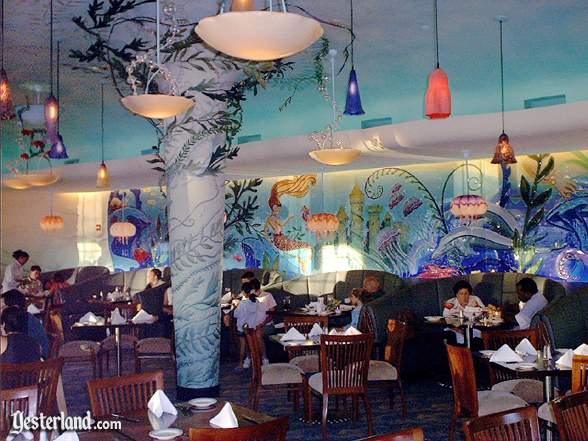 Photograph of Avalon Cove interior with glass mural