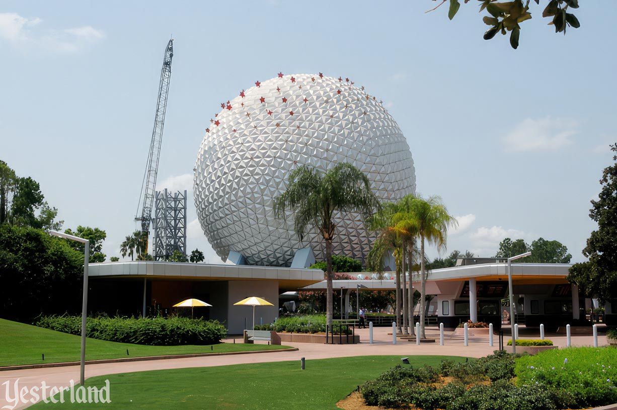 Epcot Icon Tower removal on August 15, 2007