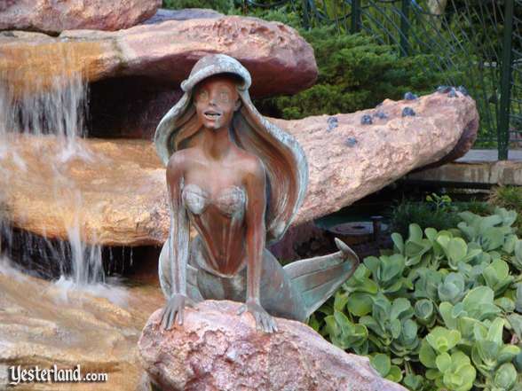 Ariel sculpture close-up at Tritons Garden, Disneyland: 2008, Chris Bales