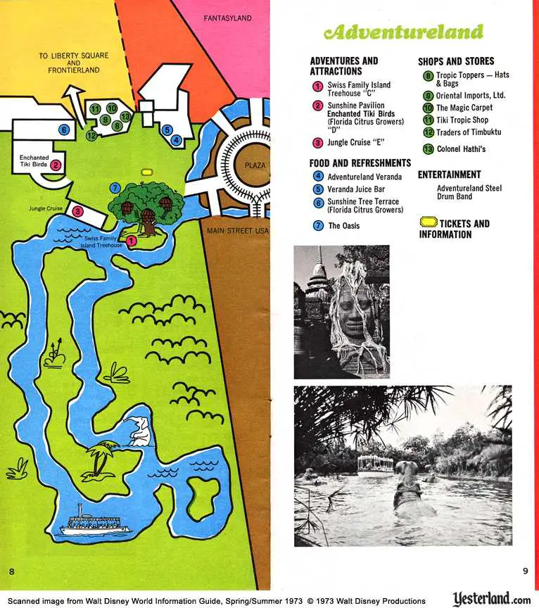 magic kingdom map 1971. Magic Kingdom 1973
