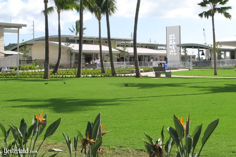 Exhibit buildings at the Pearl Harbor Visitor Center