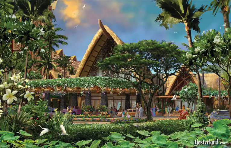 Artist rendering for upcoming Disney Aulani Vacation Club
