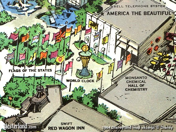 Excerpt from 1964 Disneyland map - copyright 1964 Disney