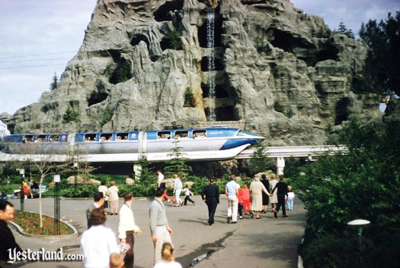 Photo of the original Tomorrowland Station with Monorail Blue