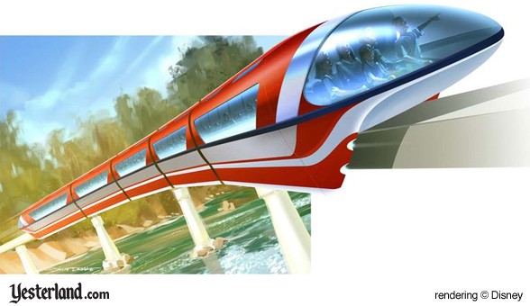 Rendering of Dieneyland Mark VII Monorail