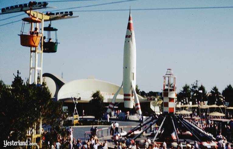 Disneyland Skyway over Tomorrowland
