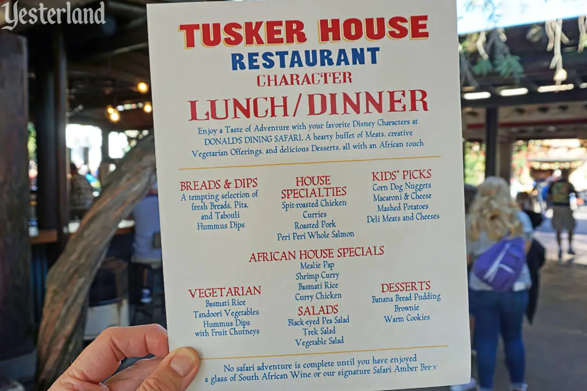Tusker House Restaurant at Disney’s Animal Kingdom