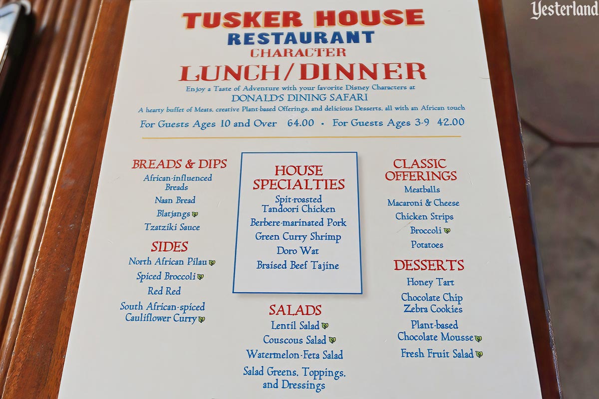 Tusker House Restaurant at Disney’s Animal Kingdom