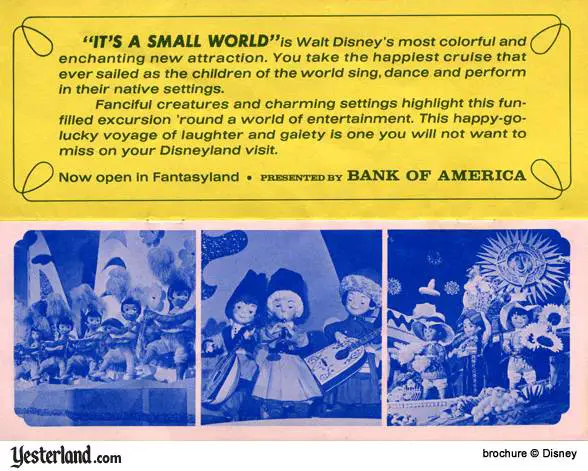 Scan of Disneyland '66 Brochure, “it’s a small world”