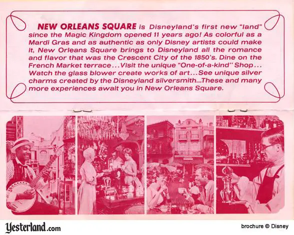 Scan of Disneyland '66 Brochure, New Orleans Square