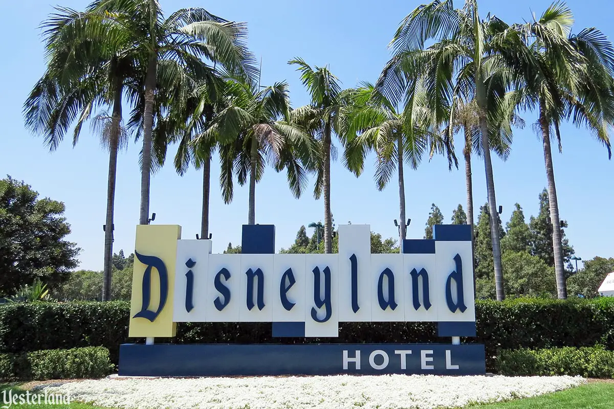 Disneyland Hotel sign, 2018