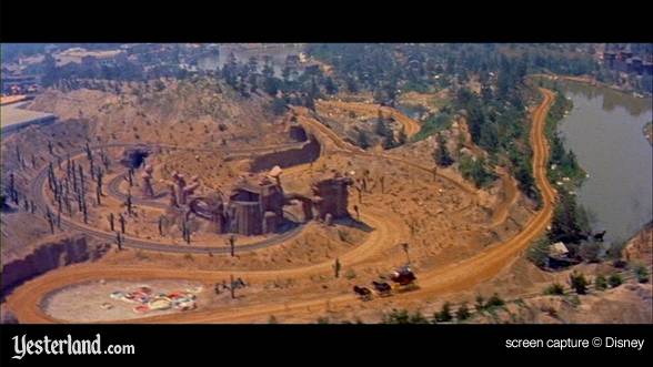 Flyover of Frontierland from the DVD