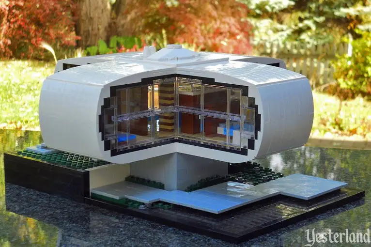 LEGO model of the House of the Future at Disneyland