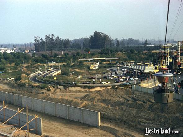 Photograph of the future Submarine Voyage loading area from the Skyway