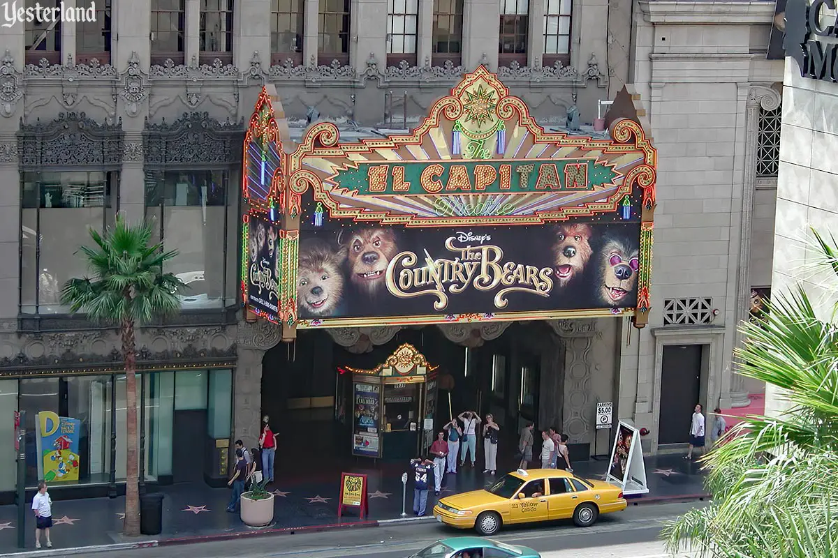 The Country Bears at the El Capitan on Hollywood Blvd