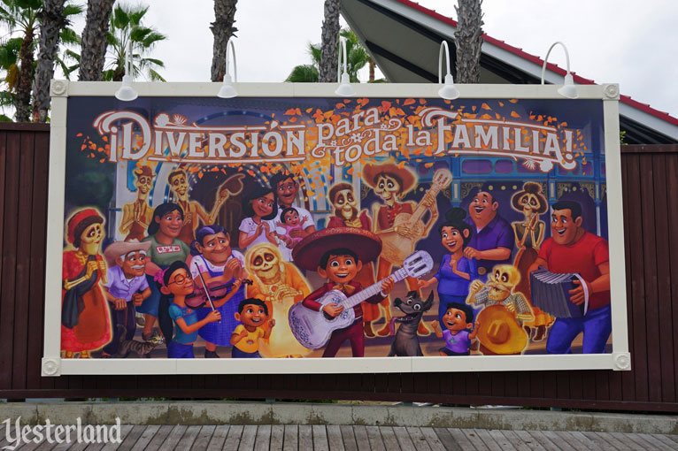 Billboards of Pixar Pier at Disney California Adventure