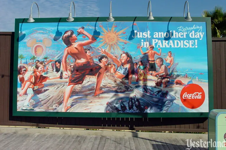 Billboards of Paradise Pier at Disney California Adventure