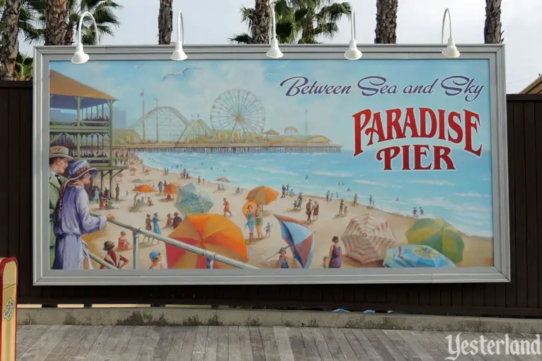 Billboards of Paradise Pier at Disney California Adventure