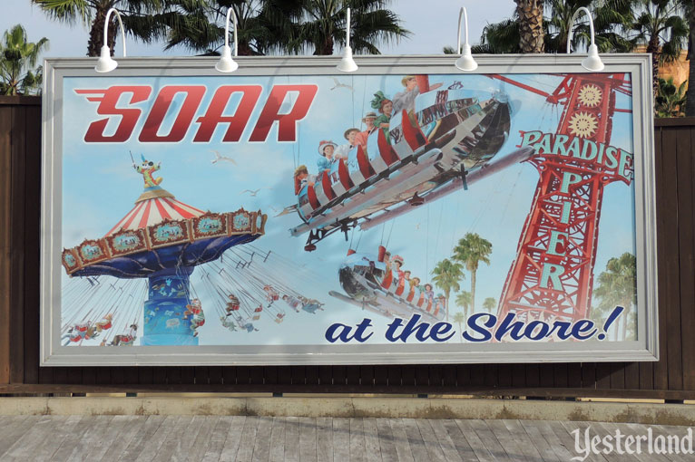 Billboards of Paradise Pier at Disney California Adventure