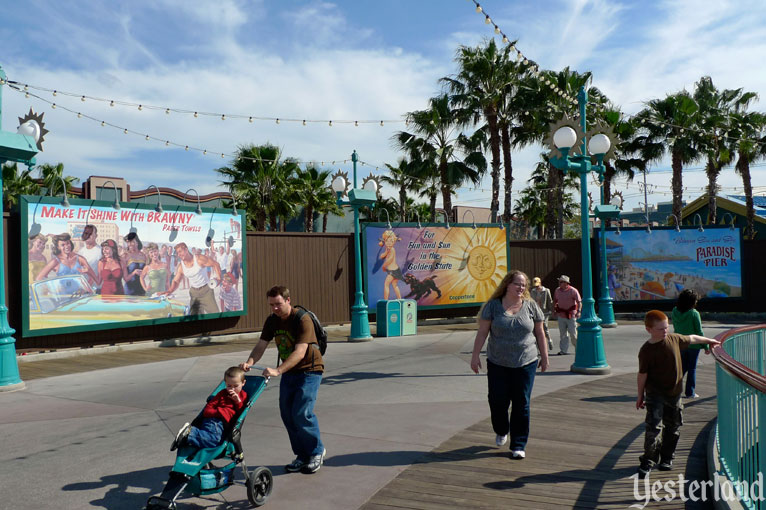 Billboards of Paradise Pier at Disney California Adventure