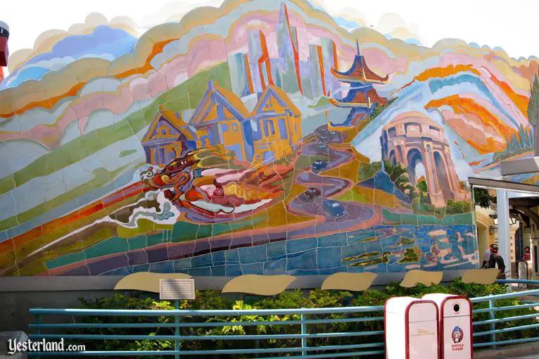 Ceramic Mural at entrance to Disney's California Adventure