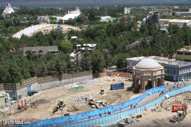 construction wall at Disney's California Adventure