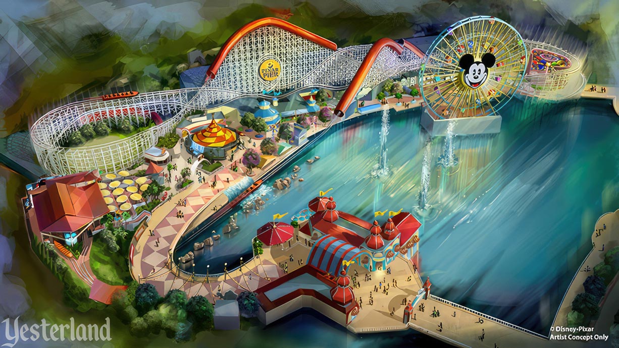 Artist Concept for Incredicoaster at Disney California Adventure