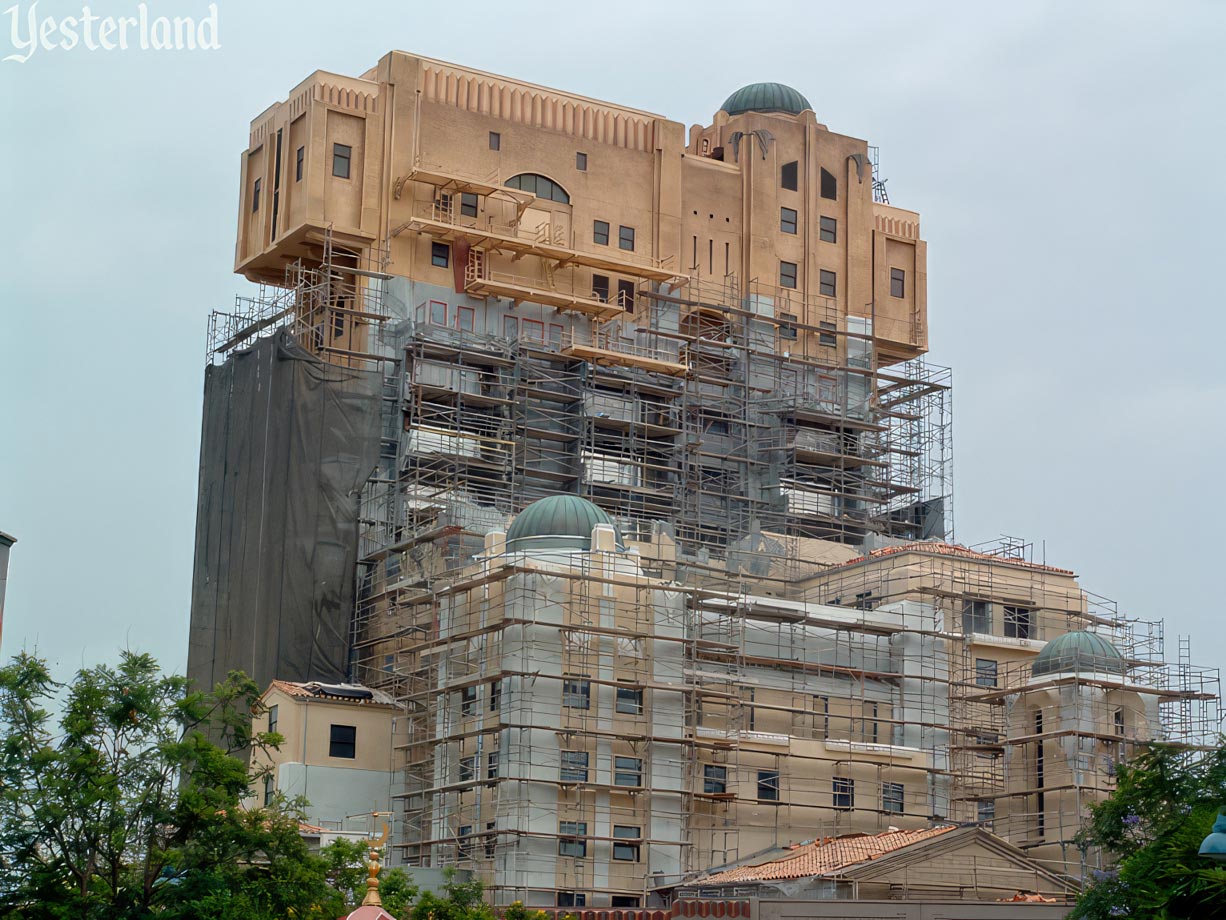 Construction of The Twilight Zone Tower of Terror at Disney’s California Adventure