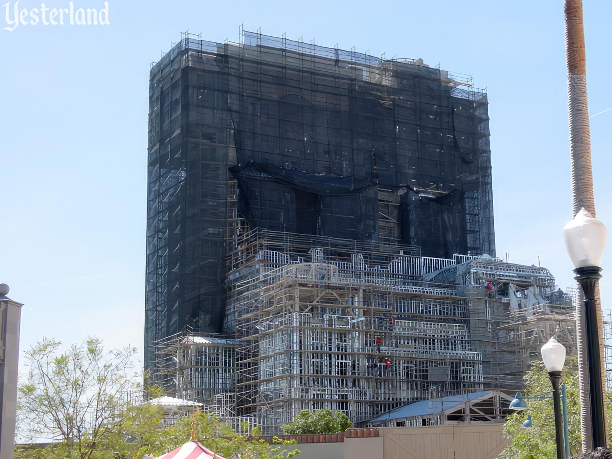 Construction of The Twilight Zone Tower of Terror at Disney’s California Adventure