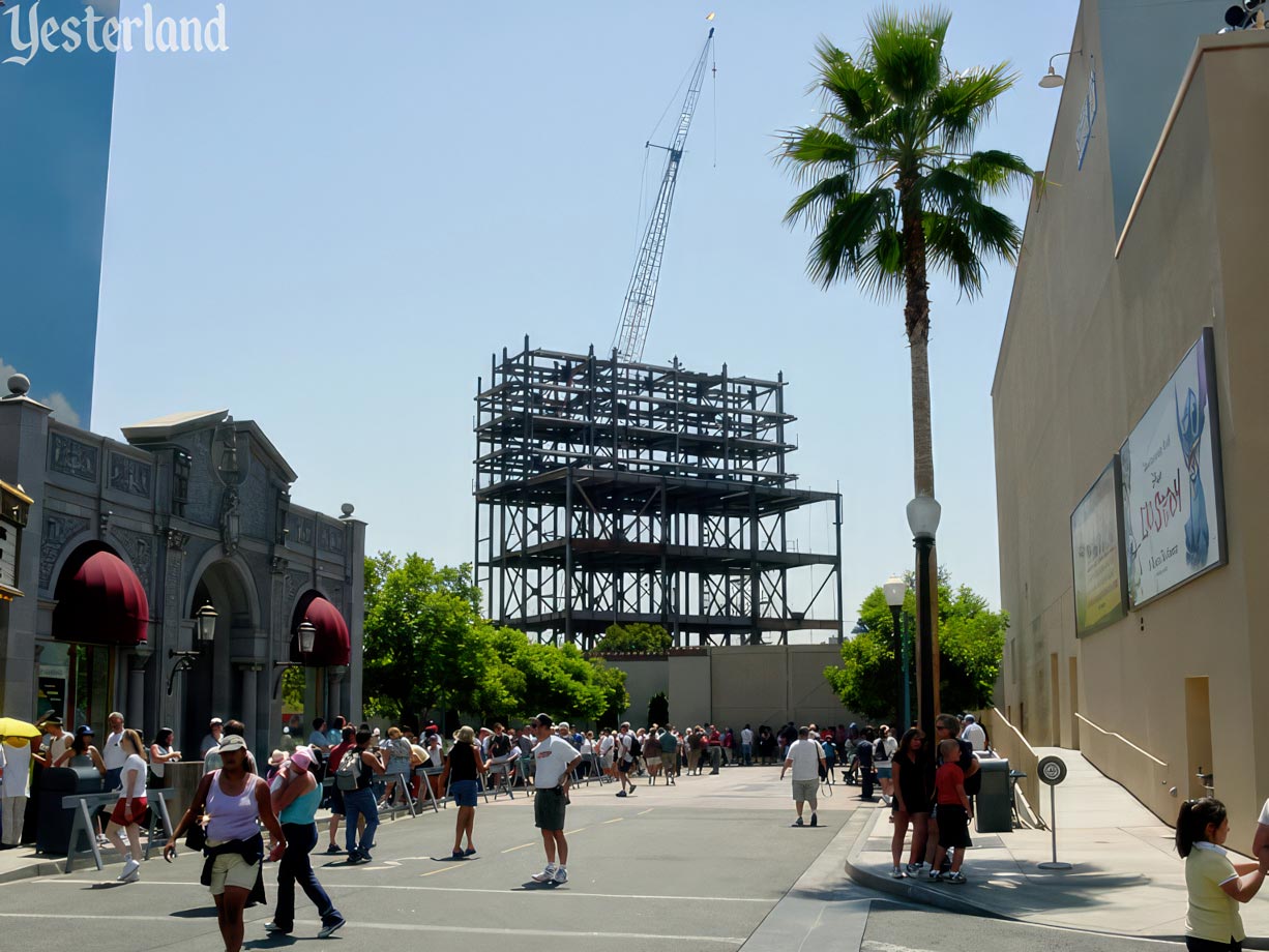 Construction of The Twilight Zone Tower of Terror at Disney’s California Adventure