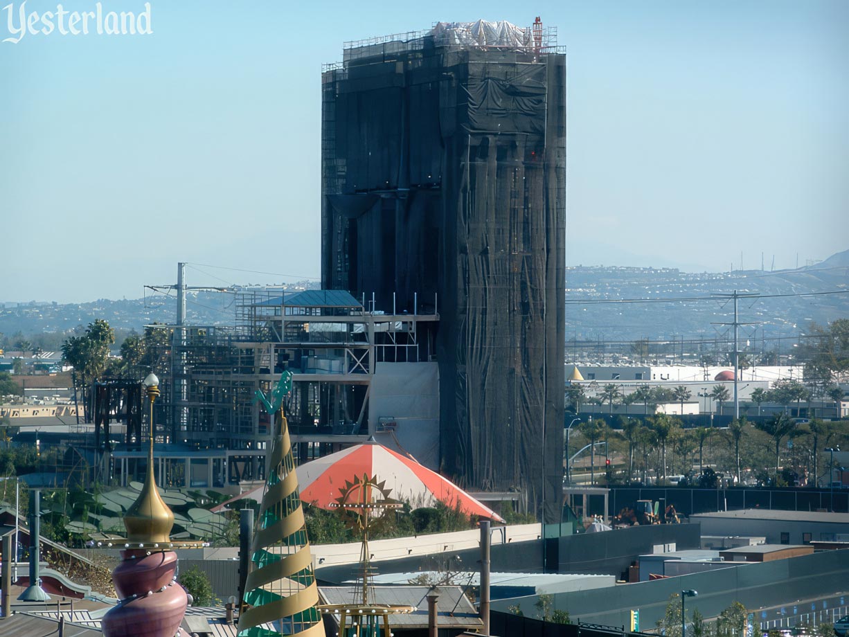 Construction of The Twilight Zone Tower of Terror at Disney’s California Adventure