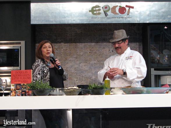 Chef at culinary demo, Epcot Food and Wine Festival, 2009