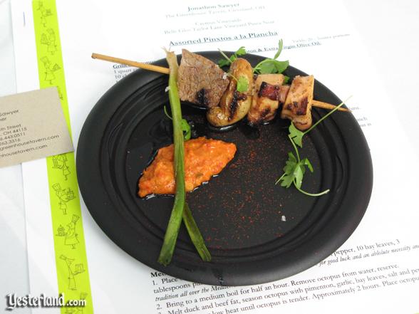 Sample at culinary demo at Epcot Food and Wine Festival, 2009