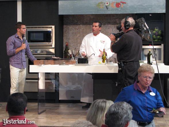 Chef at culinary demo, Epcot Food and Wine Festival, 2009