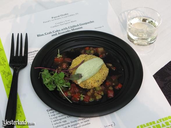 Sample at culinary demo at Epcot Food and Wine Festival, 2009