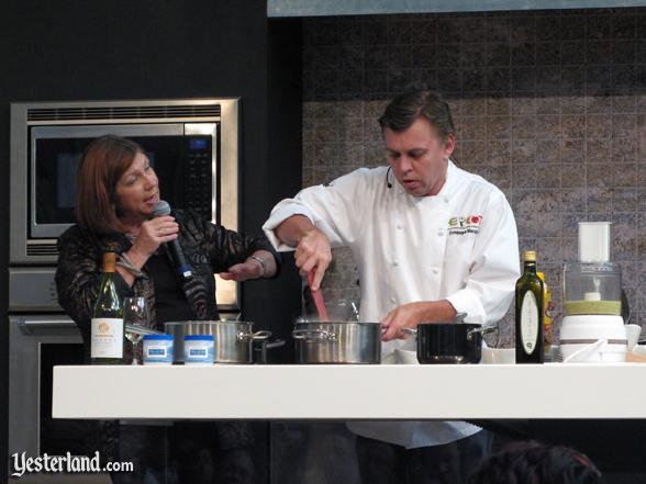 Chef at culinary demo, Epcot Food and Wine Festival, 2009