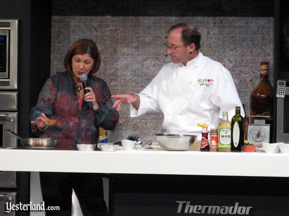 Chef at culinary demo, Epcot Food and Wine Festival, 2009