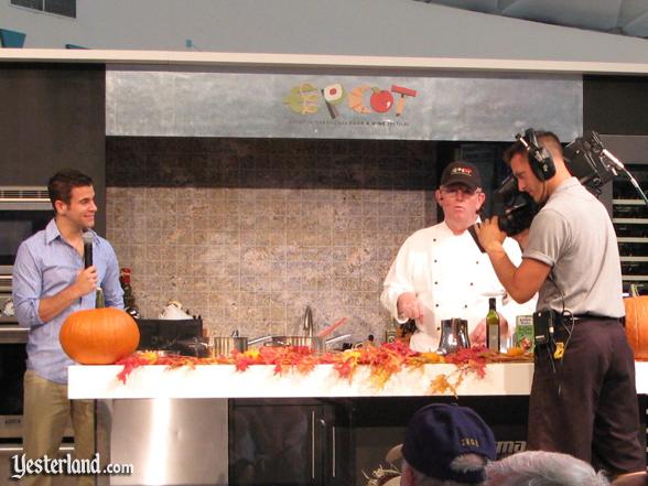 Chef at culinary demo, Epcot Food and Wine Festival, 2009