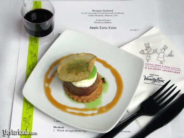 Sample at culinary demo at Epcot Food and Wine Festival, 2009