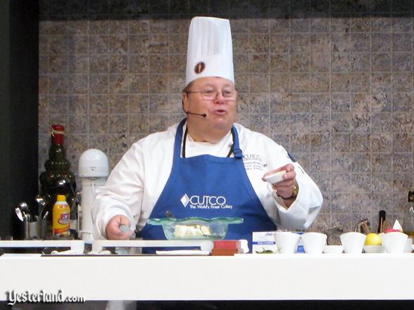 Chef at culinary demo, Epcot Food and Wine Festival, 2009