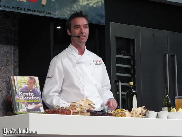 Chef at culinary demo, Epcot Food and Wine Festival, 2009