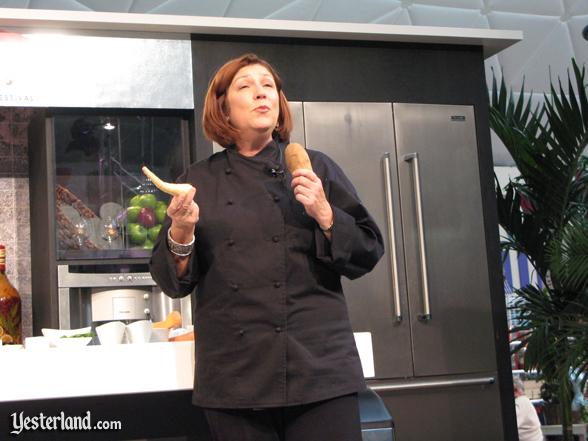 Chef at culinary demo, Epcot Food and Wine Festival, 2009