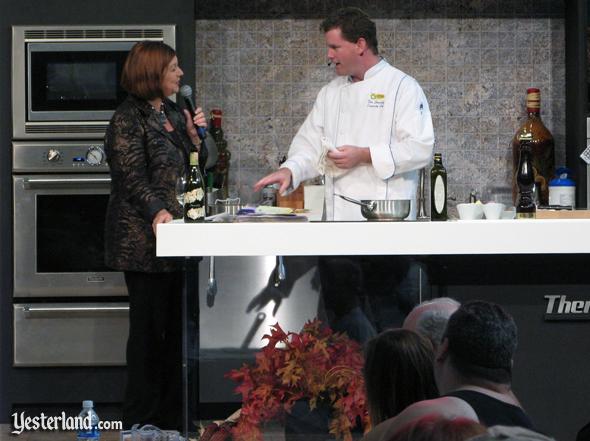 Chef at culinary demo, Epcot Food and Wine Festival, 2009