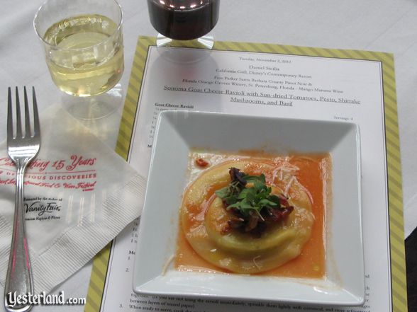 Sample at culinary demo at Epcot Food and Wine Festival, 2010