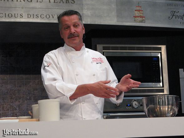 Chef at culinary demo, Epcot Food and Wine Festival, 2010