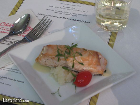 Sample at culinary demo at Epcot Food and Wine Festival, 2010