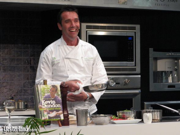 Chef at culinary demo, Epcot Food and Wine Festival, 2010