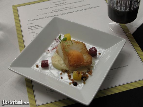 Sample at culinary demo at Epcot Food and Wine Festival, 2010