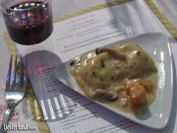 Sample at culinary demo at Epcot Food and Wine Festival, 2010