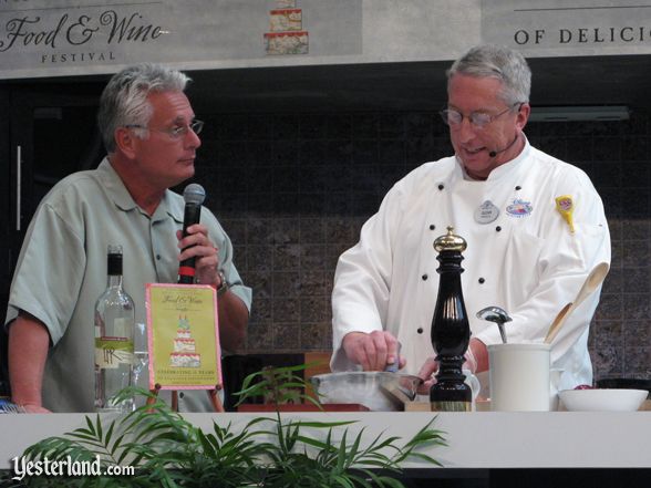 Chef at culinary demo, Epcot Food and Wine Festival, 2010